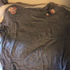 American Eagle embroidered crop